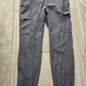 Vuori Mens Gray Meta Cargo Jogger Pants Size 34 Polyester Casual Athleisure